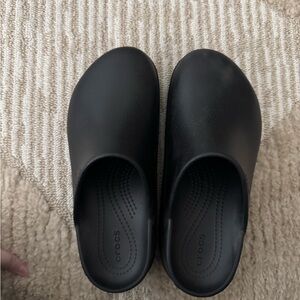 CROCS Classic Black Platform Clogs